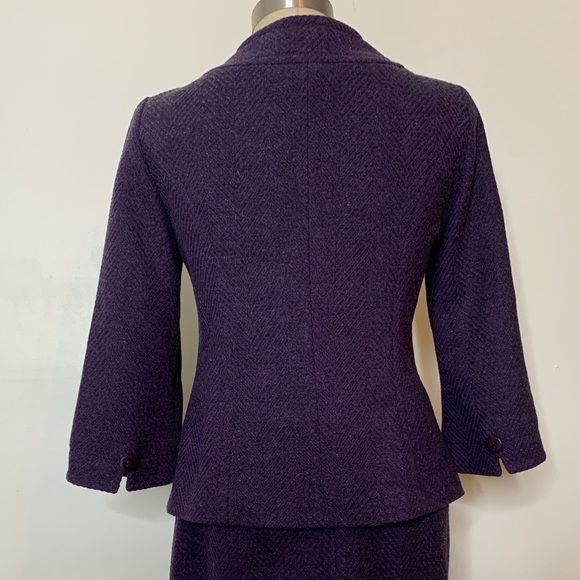PENDLETON Herringbone Wool Jkt/Skirt Suit Sz 8 - Picture 7 of 16
